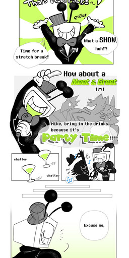 clothing cocktail_glass container cup dialogue drinking_glass electronics female for_a_head glass glass_container glass_cup group hat headgear headwear male not_furry open_mouth screen screen_face speech_bubble teeth television text spmtnlove deltarune undertale_(series) tasque_manager tenna_(deltarune) darkner object_head screen_head shadowguy_(deltarune) swatchling tv_head absurd_res comic english_text hi_res