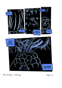 curse cursed fantasy female flashback forest hair long_hair plant text tree garrus368 nykha_(garrus368) elf humanoid comic english_text hi_res