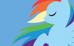 16:10 blue_body blue_feathers blue_fur digital_media_(artwork) equid equine feathered_wings feathers female feral friendship_is_magic fur hair hasbro hi_res mammal megasweet minimalism minimalist multicolored_hair my_little_pony mythological_creature mythological_equine mythology pegasus rainbow_dash_(mlp) rainbow_hair solo wallpaper widescreen wings