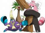 ambiguous_gender feral group plant punch simple_background tree white_background deprazard nintendo pokemon alolan_exeggutor alolan_form bewear crabrawler elemental_creature flora_fauna generation_7_pokemon pokemon_(species) regional_form_(pokemon) 2016 4:3 digital_drawing_(artwork) digital_media_(artwork) hi_res