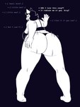 anthro big_butt bikini butt clothing female female_twerking happy humiliation lyrics male mentioned_character offscreen_character offscreen_male penis_humiliation shake slightly_chubby small_penis_humiliation smile solo swimwear text twerking two-piece_swimsuit underwear dracozhilla undertale undertale_(series) asriel_dreemurr catty_(undertale) felid mammal 3:4 english_text hi_res