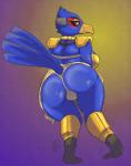 anthro beak breasts butt clothed clothing crossgender feathers female headgear looking_at_viewer non-mammal_breasts smile solo tail tail_feathers theserg nintendo star_fox falco_lombardi avian bird 2019 absurd_res digital_media_(artwork) hi_res