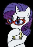 blue_eyes eyewear female feral glasses horn simple_background solo thinking thoughtful_expression transparent_background madmax friendship_is_magic hasbro my_little_pony mythology rarity_(mlp) equid equine mammal mythological_creature mythological_equine unicorn alpha_channel digital_media_(artwork) reaction_image source_request