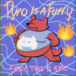 :| anthro black_nose clothed clothing distortion emoji fire humor male overweight overweight_anthro overweight_male red_body shirt simple_background solo standing text topwear youtuber snail_forever discord_(app) five_nights_at_freddy's scottgames foxy_(fnaf) pyrocynical canid canine fox mammal 1:1 2020 digital_media_(artwork) english_text