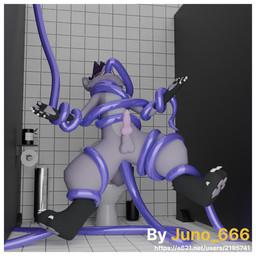 animal_genitalia animal_penis anthro balls border canine_genitalia canine_penis forced genitals male oral oral_penetration penetration penis solo tentacle_in_mouth tentacle_penetration tentacles white_border juno_666 regulus_(species) 1:1 3d_(artwork) digital_media_(artwork) hi_res
