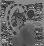 absurd_res after_vore animal_crossing ankha_(animal_crossing) anthro anthro_pred anthro_prey anus anus_only bedroom_eyes big_butt black_hair butt butt_focus butt_squish dark_anus dialogue digital_media_(artwork) dirty_talk domestic_cat egyptian english_text eye_markings eyelashes facesitting felid feline felis female female_pred fur grey_background grey_body grey_fur greyscale hair hand_on_butt hand_on_own_butt heart_symbol hi_res holding_butt huge_butt implied_snuff long_tail looking_at_viewer looking_back mammal markings monochrome multicolored_body multicolored_fur multicolored_hair narrowed_eyes nintendo nude onomatopoeia open_mouth oral_vore presenting presenting_anus presenting_hindquarters raised_tail rear_view ring_(marking) ringed_tail seductive short_hair short_stack simple_background sitting sitting_on_another solo sound_effects squish striped_markings striped_tail stripes tail tail_markings talking_to_viewer text theboogie two_tone_body two_tone_fur two_tone_hair uraeus vore