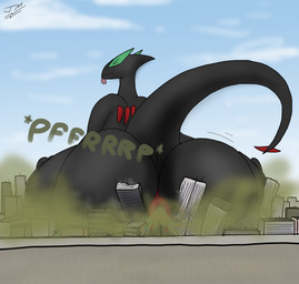 ambiguous_gender anus big_butt building butt butt_crush city cloud fart fart_cloud fart_fetish macro nude size_difference sky smile solo tail text tongue sparktra12 nintendo pokemon generation_2_pokemon legendary_pokemon lugia pokemon_(species) digital_media_(artwork) hi_res