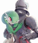 armor armor_plates duo female holding_partner hug hugging_another knight male male/female romantic romantic_couple warrior noconcession nintendo pokemon gardevoir generation_3_pokemon human humanoid mammal pokemon_(species) 2024 absurd_res digital_media_(artwork) hi_res