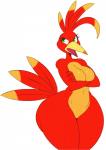 2018 angry anthro anthrofied avian banjo-kazooie beak big_butt bird breasts breegull butt curvy_figure digital_media_(artwork) eyelashes feathers featureless_breasts female hi_res kazooie navel non-mammal_breasts nude open_beak open_mouth pose rareware simple_background solo sssonic2 tail tail_feathers thick_thighs tongue voluptuous white_background wide_hips