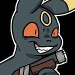 ambiguous_gender anthro black_body black_fur black_nose clenched_teeth crazy_eyes fur gun insane paws ranged_weapon red_eyes shotgun simple_background solo teeth transparent_background weapon screamoshaymin nintendo pokemon eeveelution generation_2_pokemon pokemon_(species) umbreon 1:1 2024 alpha_channel