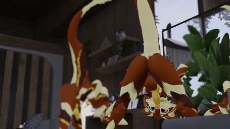 4_ears animal_genitalia animal_penis anthro anus aroused ass_up backsack balls big_balls big_butt big_ears big_knot big_penis butt canine_genital canine_genitalia canine_penis depth_of_field erect_tail erection fantasy femboy fur genitals houseplant huge_penis inside knot knotted_penis looking_at_viewer male multi_ear nude nude_anthro orange_body orange_fur penis raised_arm sheath solo standing tail thick_thighs unusual_anatomy unusual_genitalia unusual_penis wide_hips yellow_body yellow_fur yellow_penis canid canine deuzear fox mammal 16:9 3d_(artwork) digital_media_(artwork) hi_res widescreen