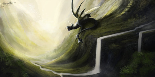 feral grass plant river solo tail ashesdrawn european_mythology mythology dragon mythological_creature mythological_scalie scalie western_dragon 2015 2:1 digital_media_(artwork)