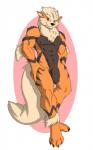 anthro anthrofied athletic athletic_anthro athletic_male circumcised flaccid genitals humanoid_genitalia humanoid_penis male nipples nude penis pokemorph solo saruuk nintendo pokemon arcanine canid canine generation_1_pokemon mammal pokemon_(species) 2017 hi_res