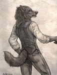 anthro clothed clothing eyebrows eyelashes fur male solo tail rukis red_lantern_universe grayson_reed canid canine canis mammal wolf 2021 digital_media_(artwork)