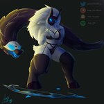 breasts clothing female hooves humor mask patreon_logo simple_background twitter_logo andy_234 league_of_legends patreon riot_games tencent twitter kindred_(lol) lamb_(lol) wolf_(lol) bovid canid canine canis caprine mammal sheep wolf 1:1 absurd_res hi_res