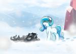ambiguous_gender duo earth_pony equid equine fan_character female feral friendship_is_magic hasbro horn horse mammal my_little_pony pony snow vavacung