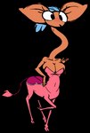 big_breasts big_ears blue_hair blush breasts cleavage clothed clothing female hair long_neck navel open_mouth simple_background solo transparent_background sbshouseofpancakes centaurworld netflix glendale_(centaurworld) antelope bovid gerenuk gerenuk_taur humanoid_taur mammal mammal_taur taur true_antelope alpha_channel digital_media_(artwork)