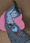 anthro beak blue_hair breasts feathers female genitals hair looking_at_viewer non-mammal_breasts nude pussy solo wings tigress_(artist) julia_autio avian bird