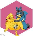 anthro areola belly belly_rub big_breasts bodily_fluids breasts clothing cosplay_pikachu_(costume) crying digit_ring duo egg emotional female genitals hand_holding huge_breasts jewelry lying male male/female nipples orange_areola orange_nipples oviposition plump_labia pregnant pregnant_anthro pregnant_female puffy_nipples pussy ring tears tears_of_joy thick_thighs wedding_ring ori-doggo nintendo pokemon cosplay_pikachu_(character) pikachu_libre volta_(ori-doggo) generation_1_pokemon generation_4_pokemon lucario pikachu pokemon_(species) absurd_res hi_res