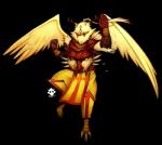 anthro clothing cross feathered_wings feathers horn solo wings elfein archangel_uriel uriel angel archangel monster 2017 alpha_channel