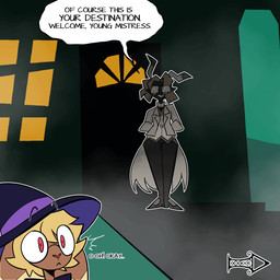 animated_gif anthro clothing dialogue eyewear female fog glasses haunted_house holidays solo suit text corruptedcryptid halloween nintendo pokemon hint_(corruptedcryptid) penny_(corruptedcryptid) generation_4_pokemon generation_7_pokemon lagomorph lopunny mammal mimikyu pokemon_(species) 1:1 animated digital_media_(artwork) english_text hi_res short_playtime trans_(lore) trans_woman_(lore)