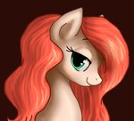 closed_smile female feral green_eyes hair looking_at_viewer mane mouth_closed narrowed_eyes red_hair red_mane side_view smile solo tan_body milk-jug hasbro my_little_pony fan_character sugarcup_(milk-jug) earth_pony equid equine horse mammal pony 2012 colored digital_drawing_(artwork) digital_media_(artwork) low_res shaded