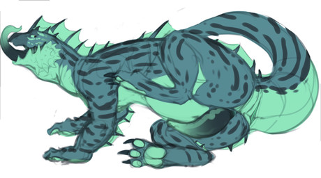 anus black_penis blue_body countershade_face countershade_neck countershade_tail countershade_torso countershading erection feral frill_(anatomy) genitals male male_feral open_mouth penis simple_background slightly_chubby slightly_chubby_feral slightly_chubby_male solo tail tapering_penis teal_body teal_eyes teal_penis tongue tongue_out white_background mintyderg mythology minty_(mintyderg) aquatic aquatic_dragon dragon mythological_creature mythological_scalie scalie 2018 hi_res