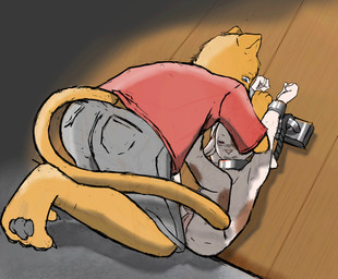 abuse angry anthro anthro_on_anthro bound chain chained cuff_(restraint) duo female forced genitals handcuffs male male/female metal_cuffs nude predator/prey pushing pushing_away resisting restrained restraints vulva young young_anthro moonpool_(artist) kaiden_(balmung) bovid caprine cougar felid feline goat mammal hi_res story story_in_description