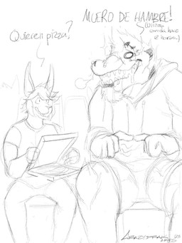 anthro barbell_piercing beard bodily_fluids bottomwear cheek_spikes circular_barbell_piercing clothed clothing drooling duo facial_hair facial_piercing facial_spikes fangs front_view hair hoodie lip_piercing lip_ring male multiple_piercings nose_piercing open_mouth open_smile piercing ring_piercing saliva septum_circular_barbell septum_piercing short_hair shorts simple_background sitting smile spikes spikes_(anatomy) teeth topwear crazydrak alex_(jrbart) crocodile crocodilian lagomorph leporid mammal rabbit reptile scalie 2023 3:4 dated hi_res monochrome signature sketch
