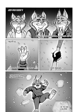 anthro clothing failure falling family female free_fall grabbing_hand group hand_holding ice male paws pointy_ears saving self_doubt snow sweater text topwear some_(someone) disney zootopia cattrick_lynxley judy_hopps kitty_lynxley milton_lynxley nick_wilde pawbert_lynxley canada_lynx canid canine european_rabbit felid feline fox lagomorph leporid lynx mammal oryctolagus rabbit red_fox true_fox black_and_white comic english_text hi_res monochrome brother_(lore) brother_and_sister_(lore) sibling_(lore) sister_(lore)