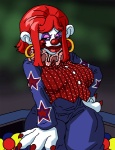 areola big_breasts breast_expansion breasts clown ear_piercing erect_nipples expansion female hair huge_breasts nipples piercing red_hair smile solo dboy killer_klowns_from_outer_space rosebud_(kkfos) alien humanoid killer_klown animated grandfathered_content short_playtime