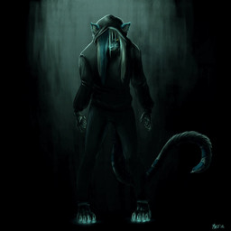 anthro biped bottomwear clothing dark front_view glowing hair hair_over_eye hoodie looking_at_viewer male one_eye_obstructed pants solo spots standing topwear leco felid leopard mammal pantherine 1:1 hi_res
