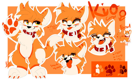 3_toes 4_fingers ambiguous_gender anthro biped black_nose blep chest_tuft chibi claws collar collar_only cute_fangs digitigrade dipstick_tail directional_arrow dot_eyes ear_markings eye_markings facial_markings fangs featureless_chest featureless_crotch feet feral fingers fur gender_symbol hair half-closed_eyes head_markings looking_aside looking_at_viewer looking_down looking_up male_symbol markings mouth_shot multicolored_tail multiple_angles narrowed_eyes nude open_mouth orange_background orange_body orange_claws orange_ears orange_eyes orange_fur orange_hair orange_markings orange_pawpads orange_tail orange_tongue pawpads presenting presenting_mouth quadruped red_collar semi-anthro simple_background simple_eyes solo standing symbol tail tail_markings teeth text toe_claws toes tongue tongue_out tuft uvula white_body white_feet white_fur white_hands white_inner_ear white_tail tinymunch kio_(tinymunch) canid canine canis domestic_dog herding_dog mammal pastoral_dog welsh_corgi 2018 5:3 absurd_res bust_portrait dated digital_drawing_(artwork) digital_media_(artwork) flat_colors full-length_portrait hi_res model_sheet portrait signature