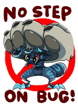4_toes ambiguous_gender angry antennae_(anatomy) anthro black_eyes blue_body blue_markings cross-popping_vein crouching duo facial_markings feet foot_focus head_markings heart_(marking) holding_paw male markings micro multicolored_antennae no_symbol pawpads pupils simple_background solo_focus text toes white_background white_pupils yellow_sclera eekanant eek_(eekanant) ambiguous_species ant arthropod hymenopteran insect 2023 digital_drawing_(artwork) digital_media_(artwork) english_description english_text hi_res