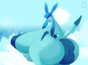 after_vore anthro anus balls belly big_anus big_balls big_breasts big_butt big_nipples breasts butt genitals gynomorph huge_anus huge_breasts huge_butt huge_nipples hyper hyper_anus hyper_breasts hyper_butt intersex nipples puffy_anus snow solo vore weight_gain wide_hips celexxis_(artist) nintendo pokemon eeveelution generation_4_pokemon glaceon pokemon_(species) hi_res