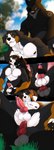 anal anal_penetration animal_genitalia animal_penis anthro anthro_on_anthro anthro_penetrated anthro_penetrating anthro_penetrating_anthro anus ball_grab balls bernese_mountain_dog bite biting_lip biting_own_lip black_body black_fur black_nipples black_pawpads blue_eyes blurred_background brown_body brown_fur canid canine canine_genitalia canine_penis canis comic corwolf cross cross_necklace domestic_dog duo erection eye_roll fangs floppy_ears from_behind_position fur genitals gloves_(marking) green_eyes grey_balls grey_sheath grin head_tuft hi_res jewelry knot looking_pleasured lucas_(lucasreturns) male male/male male_penetrated male_penetrating male_penetrating_male mammal markings molosser mountain_dog muscular muscular_anthro muscular_male narrowed_eyes necklace ninetht nipples nude pawpads penetration penile penile_penetration penis penis_in_ass penis_tip red_penis retracted_sheath sex sheath smile spread_legs spreading swiss_mountain_dog teeth tuft white_balls white_body white_fur white_sheath wolf