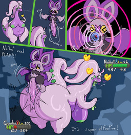 anthro areola balls big_balls big_breasts big_penis breasts confusion duo female forced genitals green_areola hanging_breasts huge_balls huge_penis hyper hyper_balls hyper_genitalia hyper_penis male male/female nipples penetration penile penile_penetration penis rape reverse_doggystyle sex small_but_hung text vein veiny_penis vulva digibibi nintendo pokemon generation_6_pokemon goodra noibat pokemon_(species) absurd_res comic english_text hi_res