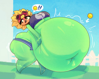 belly belly_expansion belly_grab belly_squish big_belly big_breasts big_butt black_clothing black_shirt black_topwear blonde_eyebrows blonde_hair blue_bottomwear blue_clothing blue_hotpants blue_shorts blue_sky bottomwear breast_expansion breasts brown_eyes butt butt_expansion clothed clothed_female clothed_humanoid clothing exclamation_point expansion eyebrows eyelashes eyewear eyewear_on_head female female_humanoid fence flower freckled_face freckles goggles goggles_on_head green_body hair hand_on_belly hand_on_own_belly hotpants huge_belly huge_butt huge_thighs hyper hyper_belly hyper_butt leaf leaf_arms morbidly_obese morbidly_obese_female morbidly_obese_humanoid motion_lines navel not_furry obese obese_female obese_humanoid open_mouth open_smile orange_face outside overweight overweight_female overweight_humanoid petal_hair petals plant pseudo_hair red_eyewear red_goggles red_mouth red_tongue shirt shorts sky smile solo speech_bubble squish teeth thick_thighs thigh_expansion three-quarter_view tight_clothing tongue topwear weight_gain yellow_petals mysterydad electronic_arts plants_vs._zombies plants_vs._zombies_heroes popcap_games solar_flare_(pvz) elemental_creature elemental_humanoid flora_fauna flower_creature humanoid plant_humanoid sunflower_(pvz) 2026 colored digital_media_(artwork) hi_res shaded