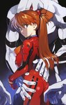 2024 5_fingers asuka_langley_soryu biomechanical black_background black_stripes blue_eyes bodysuit brown_hair butt clothing duo_focus evangelion_(cyborg) female female_on_humanoid fingers gradient_background grope group hair hi_res human human_on_humanoid humanoid interface_headset interspecies larger_humanoid larger_male light_body light_skin long_hair looking_at_viewer machine male male/female male_on_human mammal mass_production_eva muscular muscular_humanoid muscular_male neon_genesis_evangelion not_furry orange_hair plugsuit red_bodysuit red_clothing red_skinsuit requiemdusk robot robot_humanoid simple_background size_difference skinsuit smaller_female smaller_human striped_body stripes tight_clothing two_side_up vein veiny_arms white_body