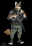 anthro assault_rifle bulletproof_vest clock clothing footwear gun holster law_enforcement male police ranged_weapon rifle sig_mcx solo special_forces tactical tactical_gear toeless_footwear watch weapon stoopix disney swat zootopia canis_wulfen canid canine canis mammal wolf 2023 absurd_res alpha_channel hi_res