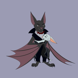 anthro anthro_on_anthro barefoot bat_nose bat_wings bow_(feature) bow_tie cheek_tuft claws clothed clothing duo eye_contact facial_tuft feet female fully_clothed grey_background hug larger_male looking_at_another looking_at_partner male male/female membrane_(anatomy) membranous_wings popped_collar realistic_wings simple_background size_difference sleeveless_clothing smaller_female smile standing tuft wing_claws wings skelly_doll disney zootopia fan_character lucy_sang vladzotz bat leaf-nosed_bat mammal microbat vampire_bat yangochiropteran 1:1 full-length_portrait hi_res portrait unavailable_at_source