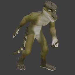 anthro claws countershade_torso countershading featureless_crotch finger_claws green_eyes male multicolored_body olive_body open_mouth open_smile plantigrade sharp_teeth smile solo spiked_tail spikes spikes_(anatomy) tail teeth toe_claws dima_merp crocodilian reptile scalie 3d_(artwork) digital_media_(artwork)