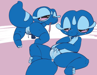 anus blue_body clitoral clitoral_masturbation feet female female_feral feral fingering genitals looking_back masturbation narrowed_eyes plump_labia seductive solo tail tongue tongue_out vaginal vaginal_fingering vaginal_masturbation vulva vono nintendo pokemon pokemon_winds_and_waves gecqua generation_10_pokemon pokemon_(species) reptile scalie 2026