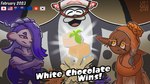 :3 anthro candy chocolate dessert female food grey_body group male speckled_body text trio white_chocolate capndedeyes nintendo splatoon big_man_(splatoon) deep_cut_(splatoon) frye_(splatoon) shiver_(splatoon) fish humanoid manta_ray marine ray_(fish) stingray 16:9 english_text hi_res widescreen