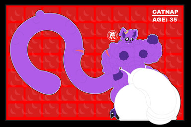 abs anthro balls big_balls big_bulge big_muscles big_penis black_claws black_nose black_sclera bulge cat_tail claws clothed clothing ear_piercing ear_ring flexing flexing_bicep fluffy fur genitals huge_balls huge_bulge huge_penis hyper hyper_balls hyper_bulge hyper_genitalia hyper_penis long_tail looking_at_viewer male multicolored_body muscular nipples partially_clothed pecs penis piercing purple_body purple_fur ring_piercing scar smile solo tail teeth thong underwear white_clothing white_eyes white_thong white_underwear jdbo-arts mob_entertainment poppy_playtime smiling_critters catnap catnap_(poppy_playtime) critters_(poppy_playtime) domestic_cat felid feline felis mammal