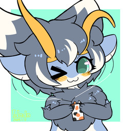 4_ears 4_fingers :3 >_o antennae_(anatomy) anthro black_hair blue_body cellphone curly_hair electronics female fingers fluffy fur fur_tuft green_eyes hair headphones listening_to_music multi_ear one_eye_closed phone short_hair smartphone solo tuft white_body wink !dodn erro_(!dodn) aquatic aquatic_gastropod gastropod mollusk sea_snail snail 1:1 absurd_res hi_res