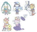 anthro clothing coat female footwear gloves group handwear hat headgear headwear heterochromia long_ears male scarf shirt shoes simple_background t-shirt topwear trenchcoat rito_(artist) bandai_namco klonoa_(series) huepow janga joka_(klonoa) king_of_sorrow klonoa leorina lolo_(klonoa) popka tat_(klonoa) animal_humanoid avian bird domestic_cat felid feline felis haplorhine humanoid mammal mammal_humanoid monkey monkey_humanoid primate primate_humanoid spirit 2008