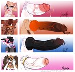 accessory animal_genitalia anthro balls big_balls big_nose big_penis black_hair black_penis blue_eyes blush brown_body brown_fur brown_nose chart cock_ring erection foreskin frenum_ladder frenum_piercing fur genital_piercing genitals gold_ring group group_nudity gynomorph hair huge_penis humanoid_genitalia humanoid_penis hybrid_genitalia hybrid_penis hyper hyper_genitalia hyper_penis intersex jewelry knot knotted_humanoid_penis knotted_penis ladder_piercing nude orange_penis penis penis_accessory penis_chart penis_jewelry penis_piercing penis_size_difference piercing pink_body pink_fur retracted_foreskin sheath simple_background smile tan_body tan_fur vein veiny_knot veiny_penis white_body white_fur white_penis chostrawbie julip_(chostrawbie) maeve_(chostrawbie) monika_(chostrawbie) phoebe_(chostrawbie) bird_dog canid canine canis cavalier_king_charles_spaniel domestic_dog fox hunting_dog mammal maned_wolf shiba_inu spaniel spitz toy_dog hi_res