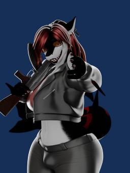 ak-47 ak_platform anthro assault_rifle bulge eyewear gesture gun gynomorph hair hand_gesture intersex looking_at_viewer pointing pointing_at_viewer ranged_weapon red_hair rifle smile solo sunglasses weapon haolde lyabel_(haolde) aquatic fish shark 3:4 3d_(artwork) absurd_res alpha_channel digital_media_(artwork) hi_res