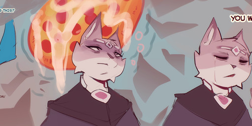 anthro biped black_clothing blue_clothing bodily_fluids cigarette clothed clothed_anthro clothed_male clothing crying cum cum_pizza dialogue duo eyes_closed food genital_fluids holding_cigarette holding_object male male_anthro pizza tears text nepentz domestic_cat felid feline felis mammal absurd_res english_text hi_res url